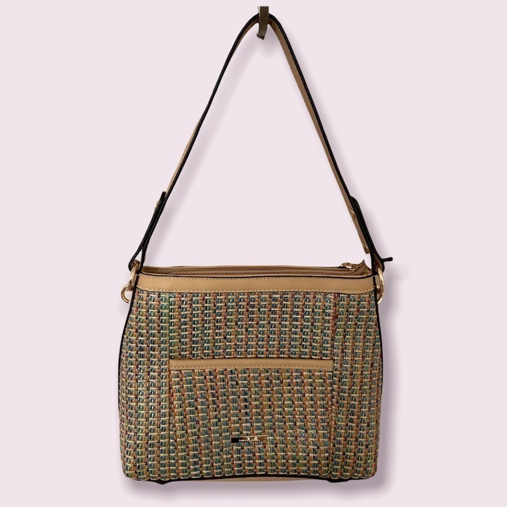Simply Noelle Fiesta Purse With Woven Texture NWOT